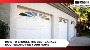 A modern home exterior featuring a high quality garage door that perfectly matches the houses curb appeal